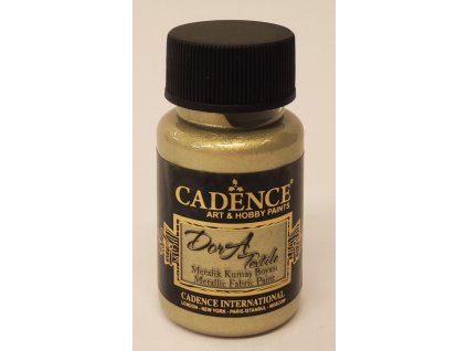 Barva na textil Cadence Dora metalická 1148, 50ml bílé zlato