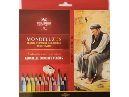 Akvarelové pastelky, Mondeluz, 36 ks