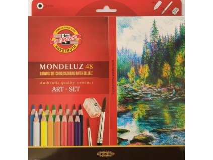 Akvarelové pastelky, Mondeluz, 48 ks