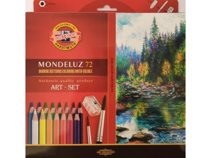 Akvarelové pastelky, Mondeluz, 72 ks