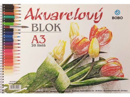 Blok Aquarell A3 20l, 250g BOBO