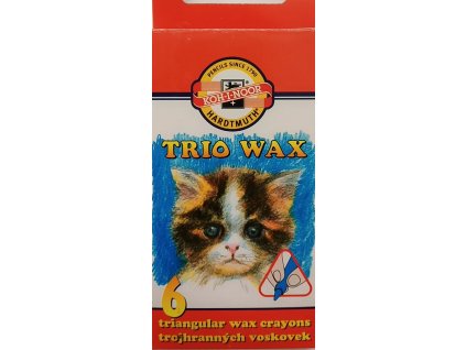 Trojhranné voskovky Trio Wax, 8,2 mm, sada 6 ks