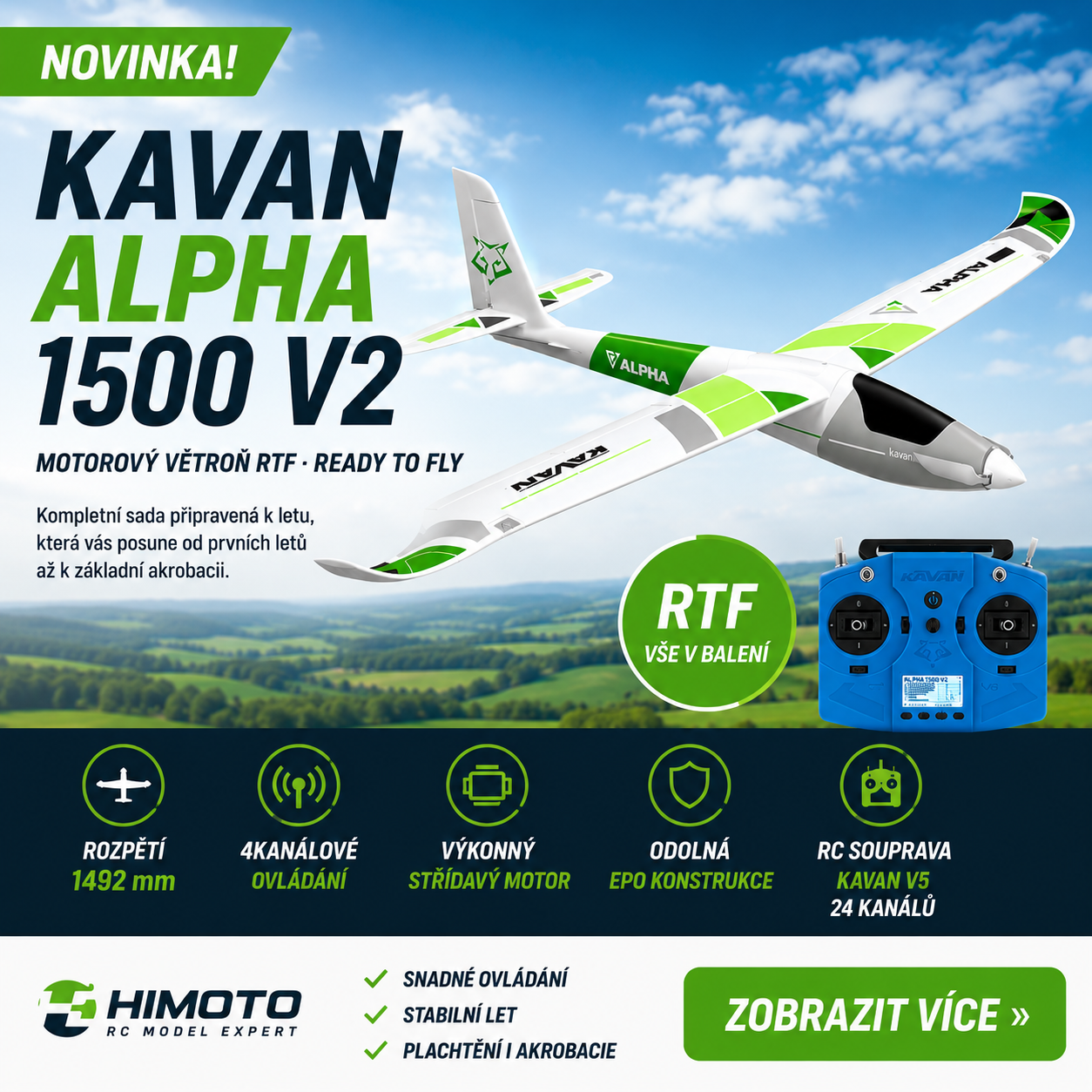Kavan Alpha V2 1500mm RTF