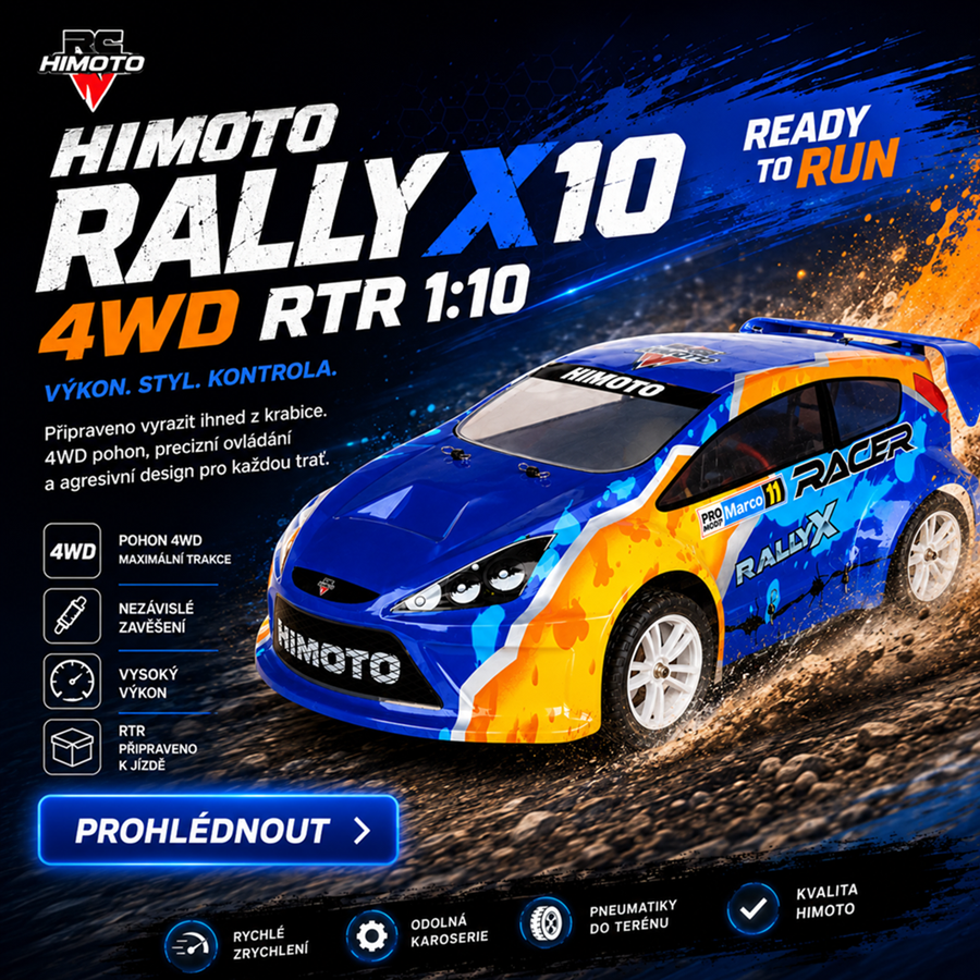 Himoto Rally X10 4WD RTR 1:10