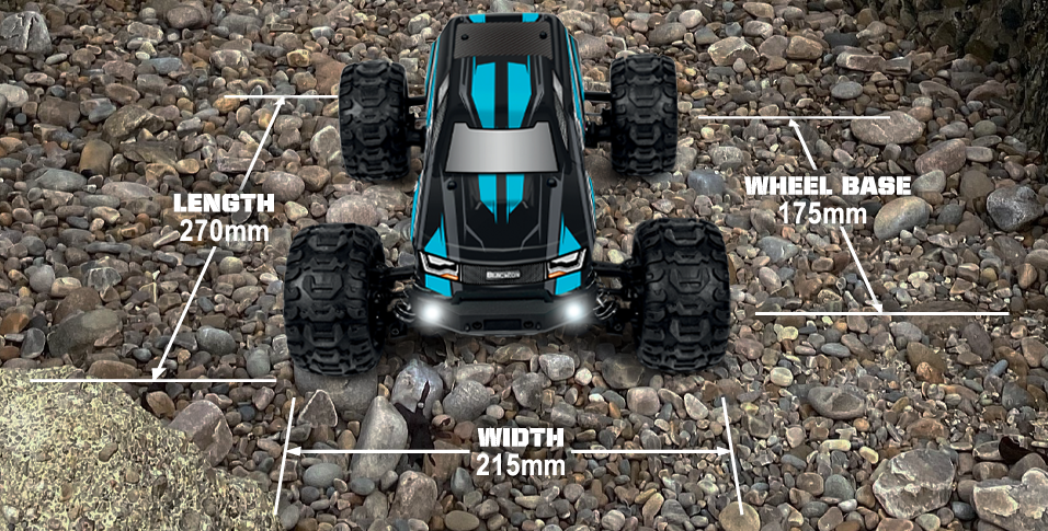 BlackZon Slyder MT Turbo – RC monster truck 1:16