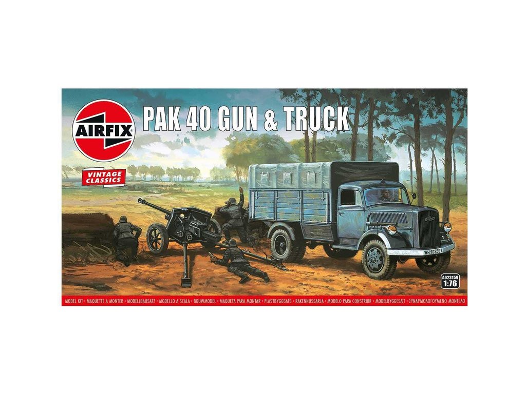 Airfix PAK 40 Gun and Truck (1:76) (Vintage)