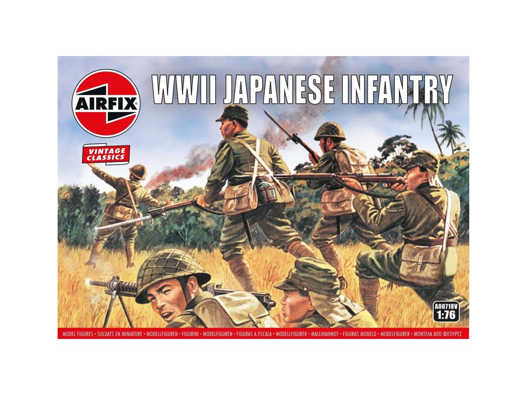 Airfix figurky - japonská pěchota (1:76) (Vintage)
