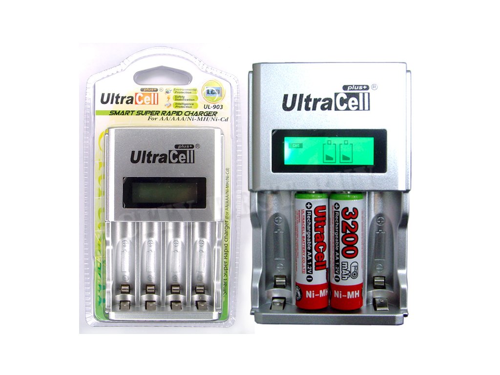 ULTRACELL PLUS LCD CHARGER AA/AAA
