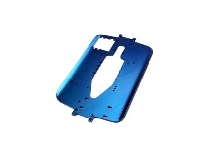 S-Maxx - šasi 4mm hliníkové modré