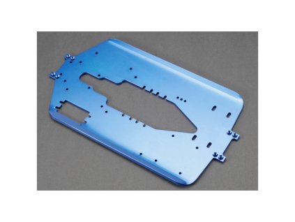 T-Maxx - šasi 4mm hliníkové modré LW