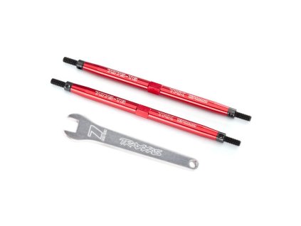 E-Maxx - tyč závěsu 124mm hliník šedý (2)