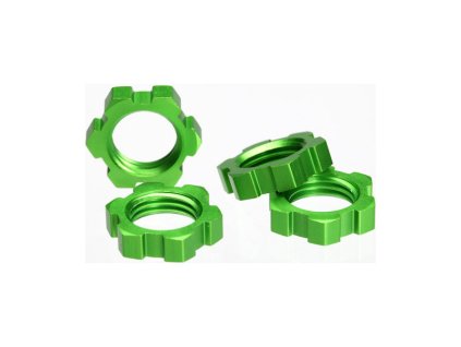 Traxxas - matice kol 17mm hliník zelený (4)