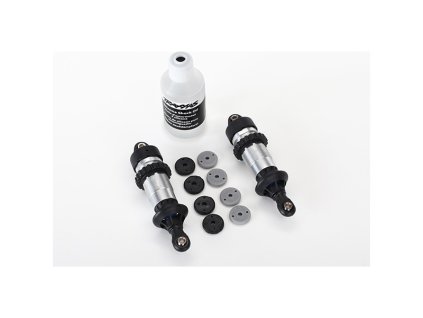 Traxxas - tlumič GTR hliník lesklý (2)