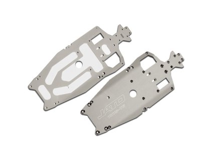 Jato - šasi 3mm hliník šedý