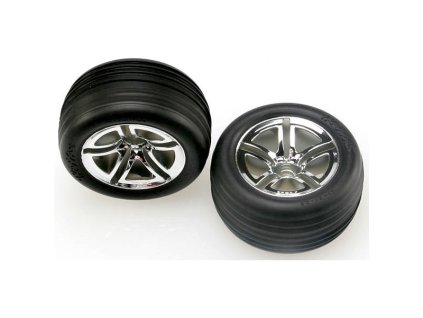 Kolo přední Ribbed 2.8", stříbrný disk (2)