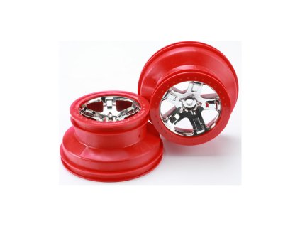 Disk kola univ. 2.2/3.0" SCT chrom/červený (2)