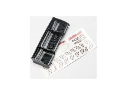 E-Revo 1:16 - křídlo uhlík, samolepky