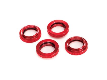 Tlumič GTX: Stavěcí matice pružiny hliníková červená