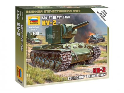 Zvezda Easy Kit Soviet Tank KV-2 (1:100)