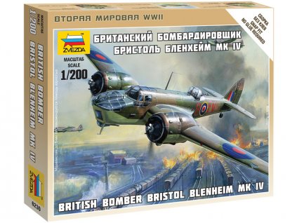 Zvezda Easy Kit British Bomber Bristol Blenheim IV (1:200)