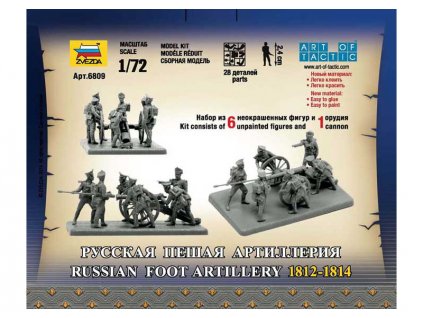 Zvezda figurky Russian Foot Artillery (1:72)