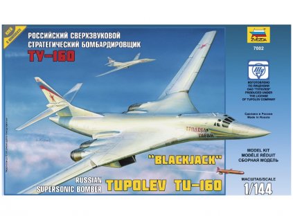 Zvezda Tupolev TU-160 Russian Strategic Bomber (1:144)