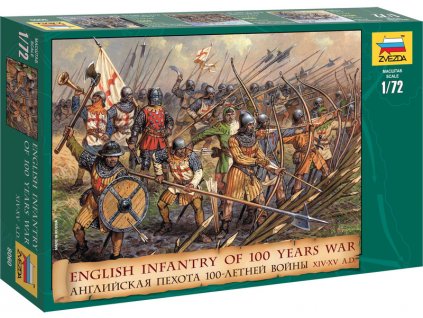 Zvezda figurky English Infantry 100 Years War (1:72)