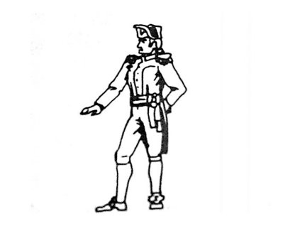 Krick Námořní důstojník 22mm 1:86 - 1:72