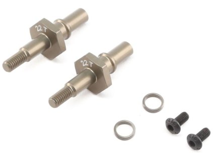 TLR 22T 3.0: Osa přední hliník 12mm hex