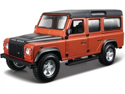 Bburago Land Rover Defeneder 110 1:32 hnědá metalíza