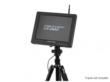 12 inch 800 x 600 LCD Sunlight Viewable FPV Monitor w/32CH Dual Receiver, PIP (EU plug)