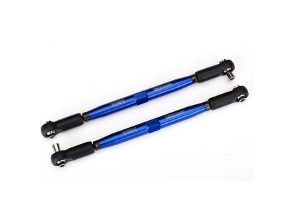 Traxxas ojničky hliníkové 157mm modrý elox (2)