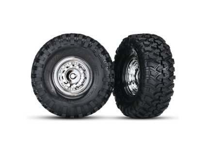 Traxxas kolo 1.9", disk chromovaný, pneu Canyon Trail (pár)
