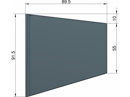 Klima Stabilizátor typ lichoběžník černý