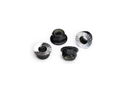 Traxxas samojistná matice s límcem M5 černá (4)