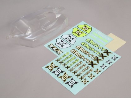 TLR 8X: Karosérie nenabarvená