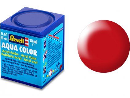 Revell akrylová barva #332 polomatná světle červená 18ml