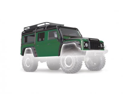 Traxxas karosérie Land Rover Defender zelená: TRX-4