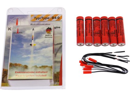 Klima raketový motor B4-0 EL (6ks)