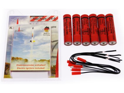 Klima raketový motor C6-5 EL (6ks)
