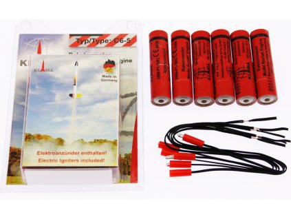Klima raketový motor C6-P EL (6ks)