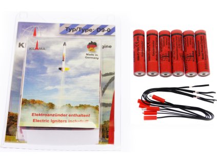 Klima raketový motor D9-0 EL (6ks)