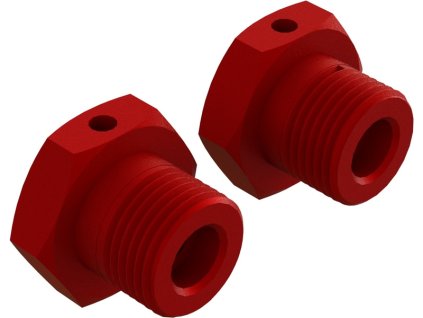 Arrma AR310904 Náboj kola 17mm hliník červený (2)