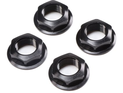 Losi Matice kola 17mm s přírubou, černá (4): Super Rock Rey