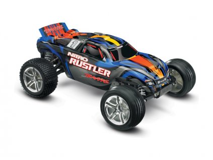 RC auto Traxxas Nitro Rustler 2WD RTR 1:10 (modra)