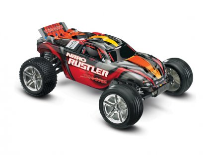 RC auto Traxxas Nitro Rustler 2WD RTR 1:10 (cervena)