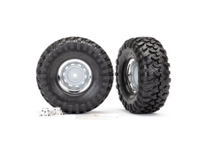 Traxxas kolo 1.9", disk chromovaný, pneu Canyon Trail (2) (pro #8255A)