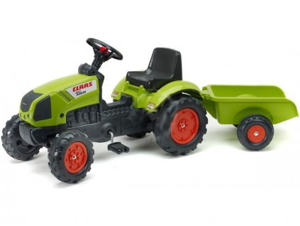 FALK - Šlapací traktor Claas Arion 410 s vlečkou