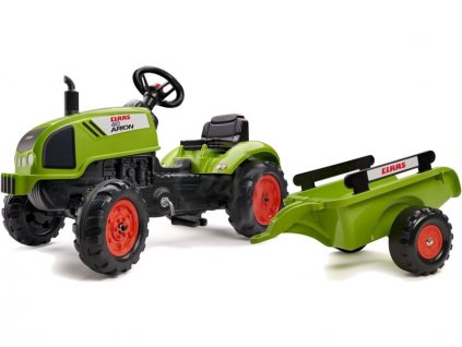 FALK - Šlapací traktor Claas Arion 410 s vlečkou