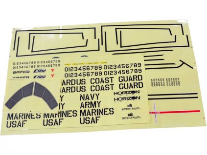 Cargo EC-1500: Samolepky